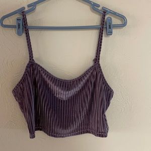 Soft purple crop top